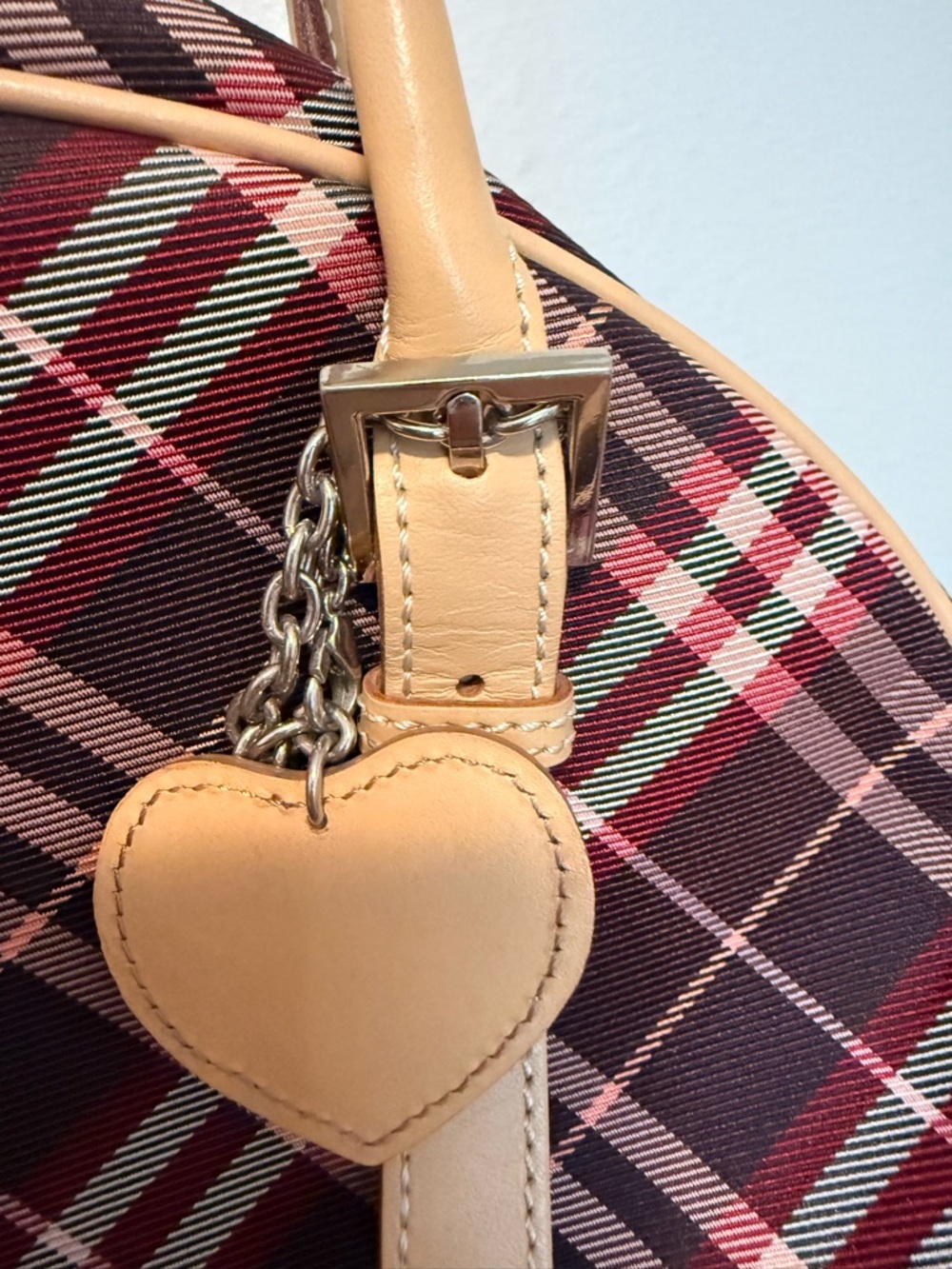 Burberry London Blue Label Canvas and Leather Handbag - Picture 5 of 17